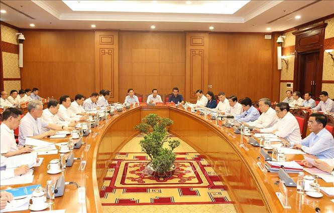 Tổng Bí thư, Chủ tịch nước Tô Lâm chủ trì họp Tiểu ban Văn kiện Đại hội XIV của Đảng. Ảnh: Trí Dũng /TTXVN Tổng Bí thư, Chủ tịch nước Tô Lâm chủ trì họp Tiểu ban Văn kiện Đại hội XIV của Đảng. Ảnh: Trí Dũng /TTXVN