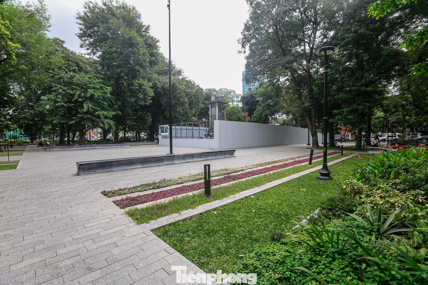 Vườn hoa Diên Hồng mang diện mạo mới sau khi được cải tạo đầu năm 2023.