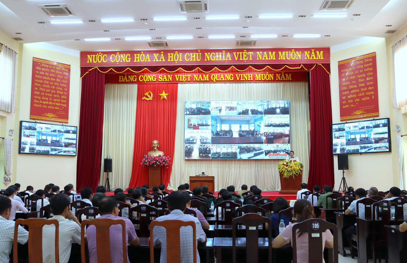 Chương trình tuyên truyền tại điểm cầu huyện Hớn Quản, tỉnh Bình Phước.