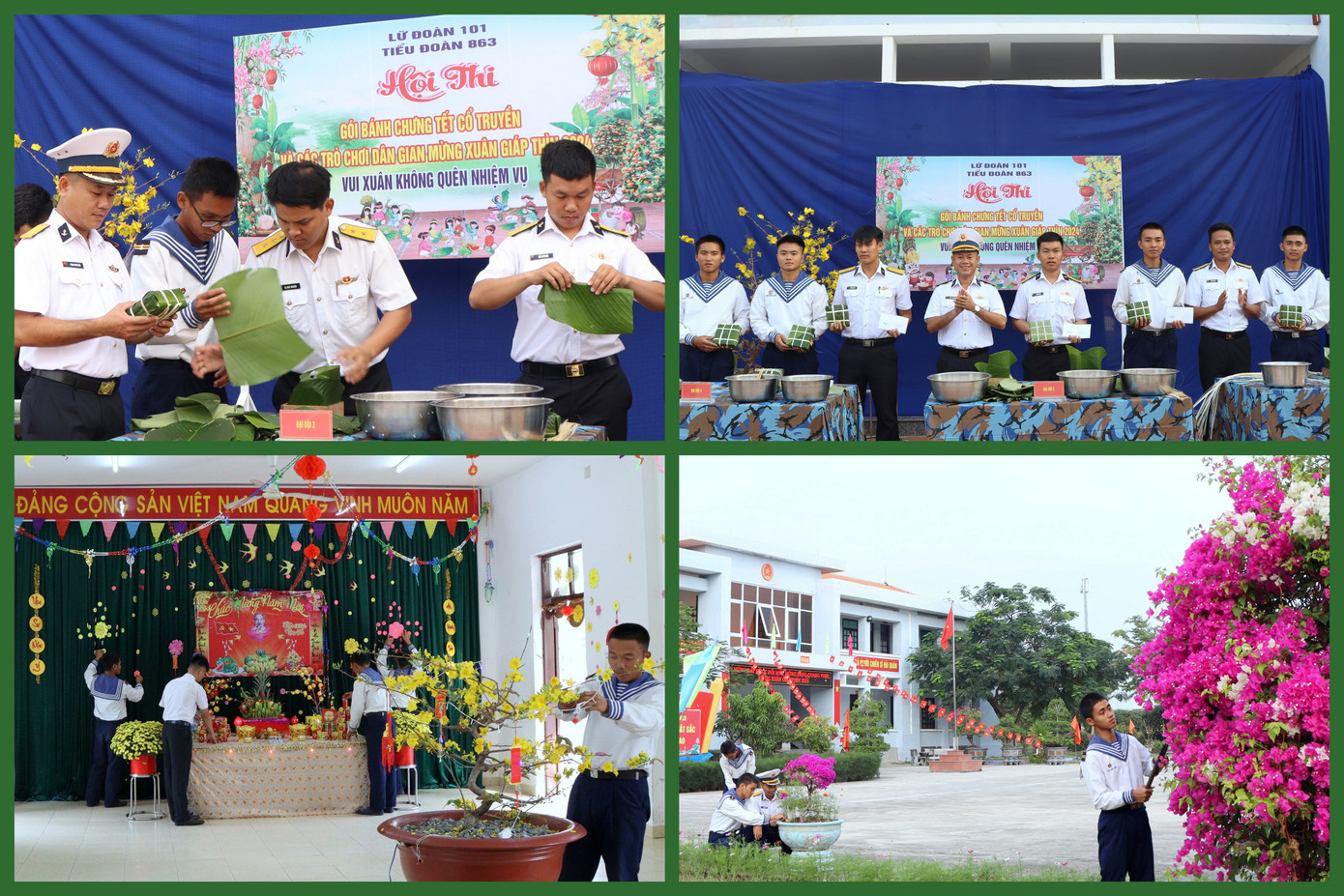 Một số hoạt động đón Tết của cán bộ, chiến sĩ Lữ đoàn 101 (Vùng 4 Hải quân).