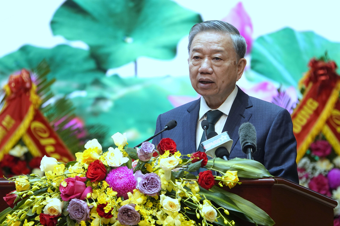 Tổng Bí thư Tô Lâm phát biểu tại lễ kỷ niệm. Ảnh: Nguyễn Minh Tổng Bí thư Tô Lâm phát biểu tại lễ kỷ niệm. Ảnh: Nguyễn Minh