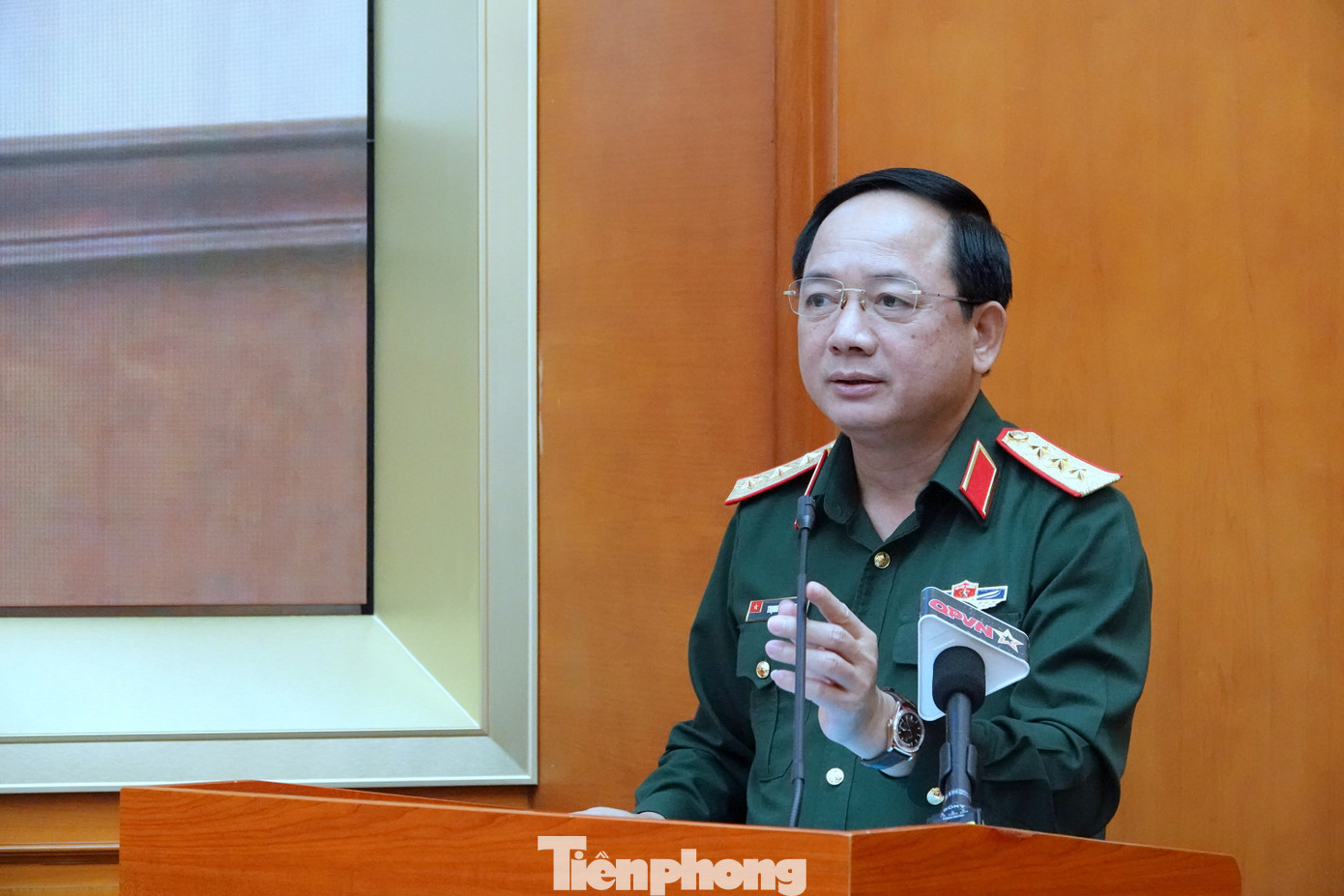 Thượng tướng Trịnh Văn Quyết phát biểu tại hội nghị. Thượng tướng Trịnh Văn Quyết phát biểu tại hội nghị.