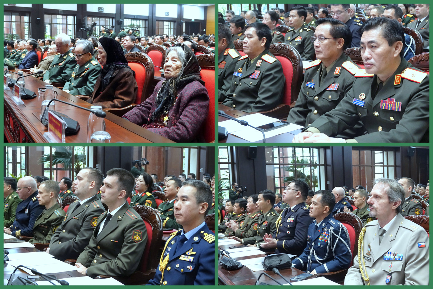 Đại biểu Mẹ Việt Nam Anh hùng, Anh hùng lực lượng vũ trang nhân dân và quan khách quốc tế tại lễ kỷ niệm. Đại biểu Mẹ Việt Nam Anh hùng, Anh hùng lực lượng vũ trang nhân dân và quan khách quốc tế tại lễ kỷ niệm.