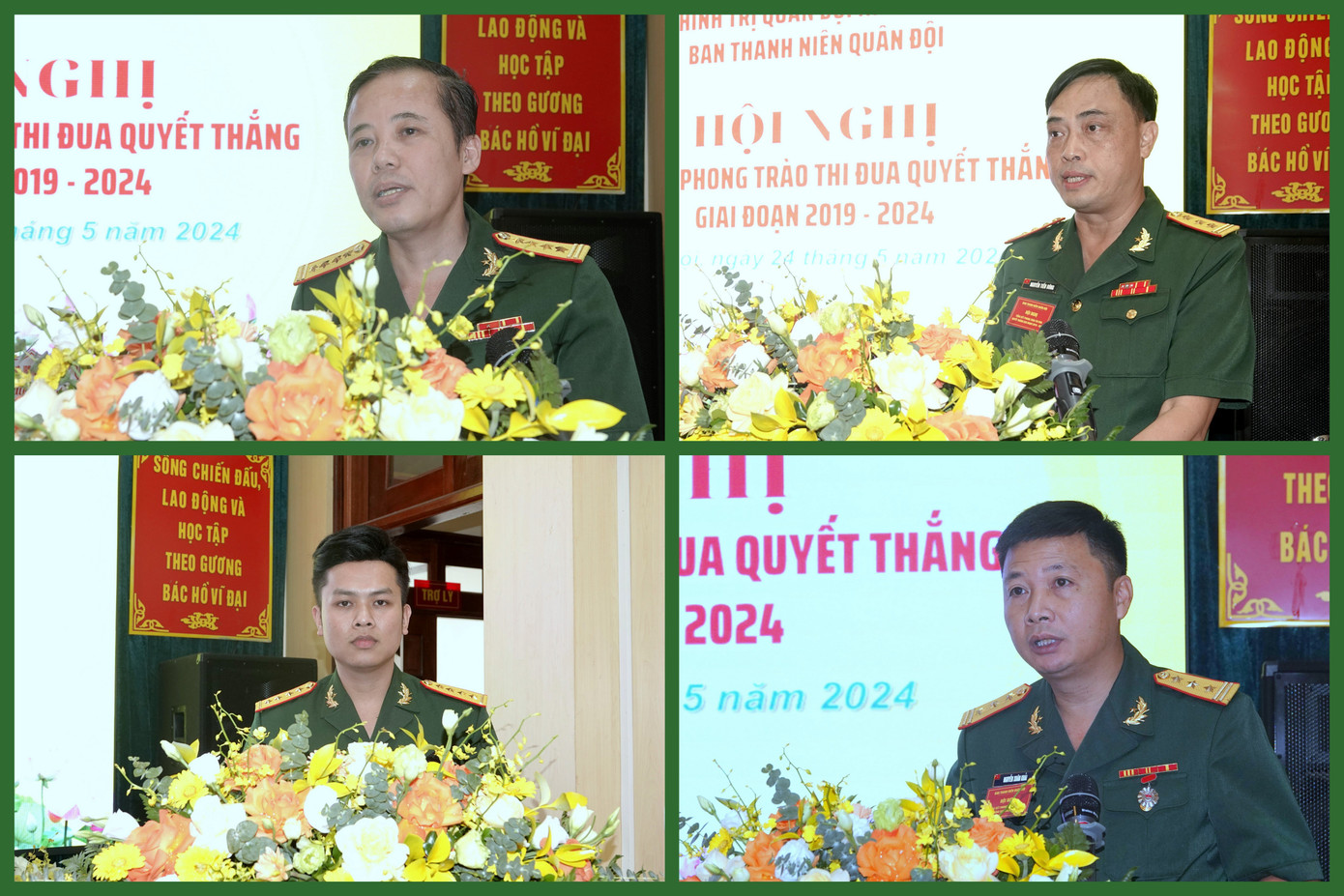 Các đại biểu tham luận và báo cáo điển hình tại hội nghị.