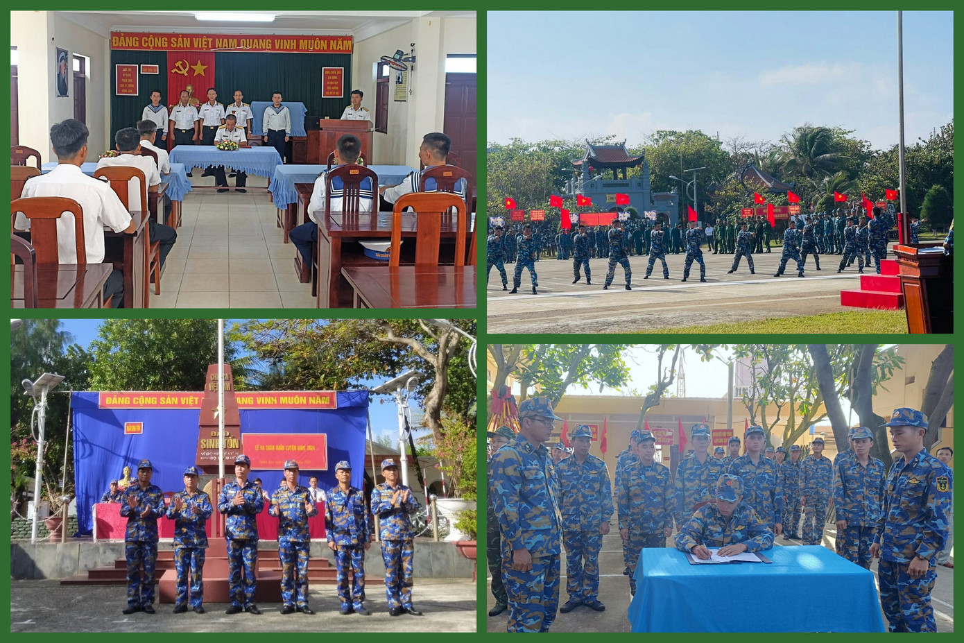 Quang cảnh Lễ ra quân huấn luyện tại các đảo Sinh Tồn, An Bang, Tiên Nữ và Trường Sa. Quang cảnh Lễ ra quân huấn luyện tại các đảo Sinh Tồn, An Bang, Tiên Nữ và Trường Sa.