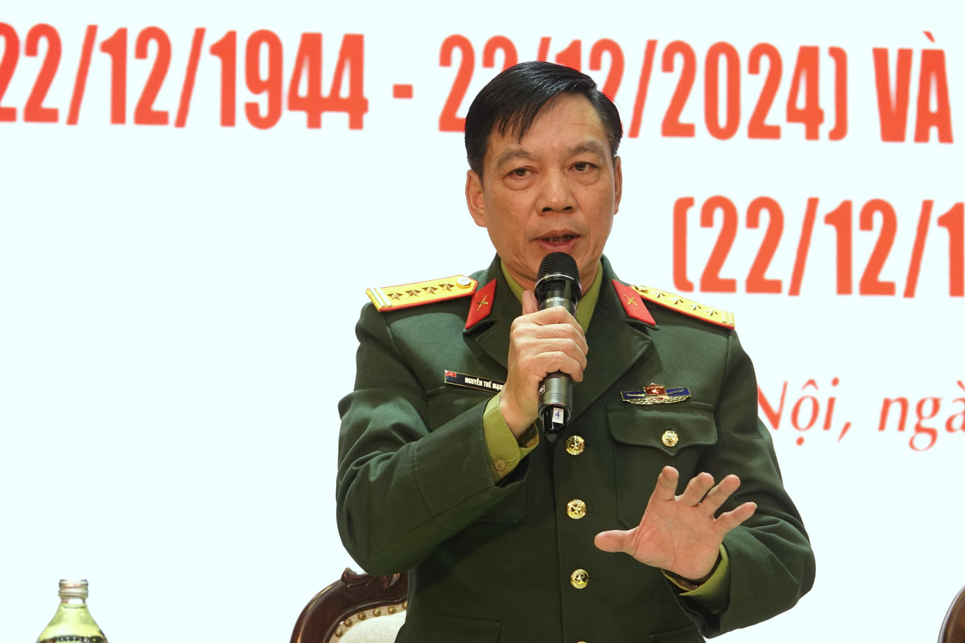 Đại tá Nguyễn Thế Mạnh - Phó Cục trưởng Cục Tuyên huấn, phát biểu tại họp báo. Đại tá Nguyễn Thế Mạnh - Phó Cục trưởng Cục Tuyên huấn, phát biểu tại họp báo.