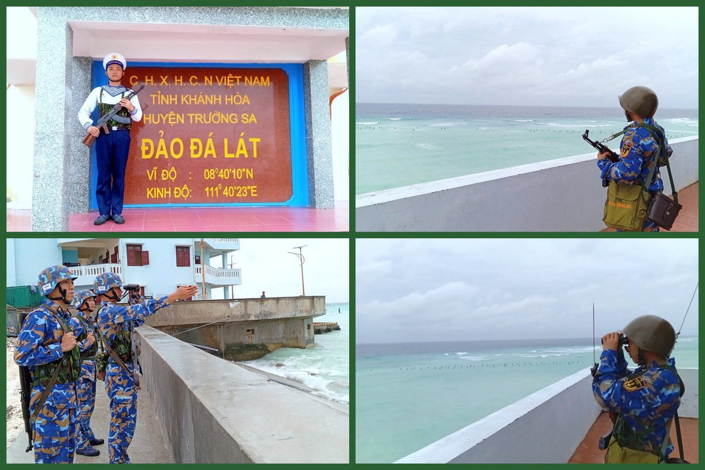 Người lính Hải quân trên đảo Đá Lát canh giữ chủ quyền. Người lính Hải quân trên đảo Đá Lát canh giữ chủ quyền.