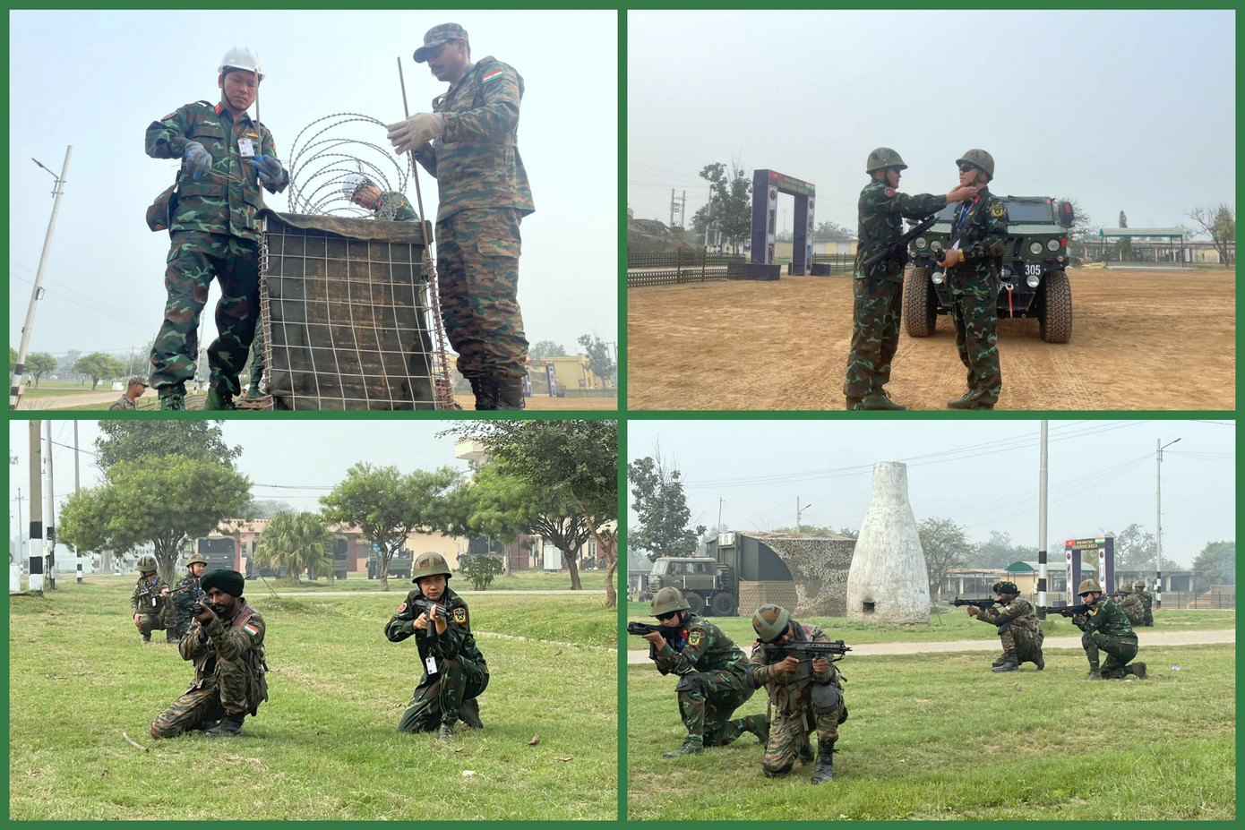 Một số hình ảnh quân nhân Việt Nam và Ấn Độ trong các tình huống diễn tập tại VINBAX 2024.