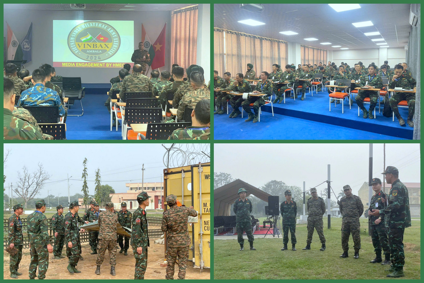 Đoàn Việt Nam tham dự VINBAX 2024 do Đại tá Lưu Đình Hiến - Chỉ huy trưởng Trung tâm Huấn luyện (Cục GGHB Việt Nam) làm trưởng đoàn.