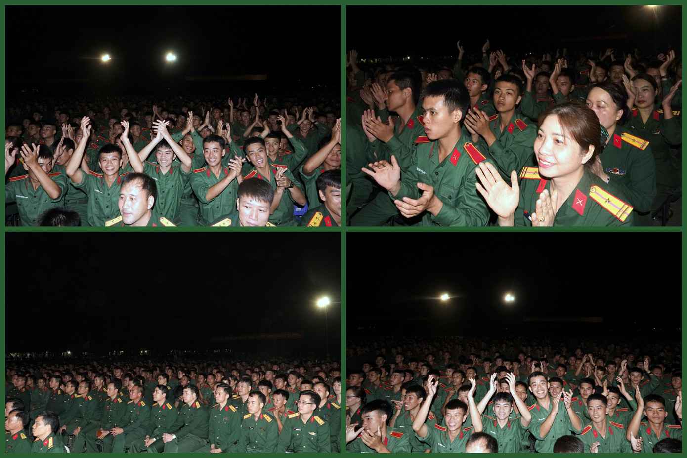 Cán bộ, ĐVTN và các tân học viên sôi nổi hòa mình trong đêm giao lưu. Cán bộ, ĐVTN và các tân học viên sôi nổi hòa mình trong đêm giao lưu.