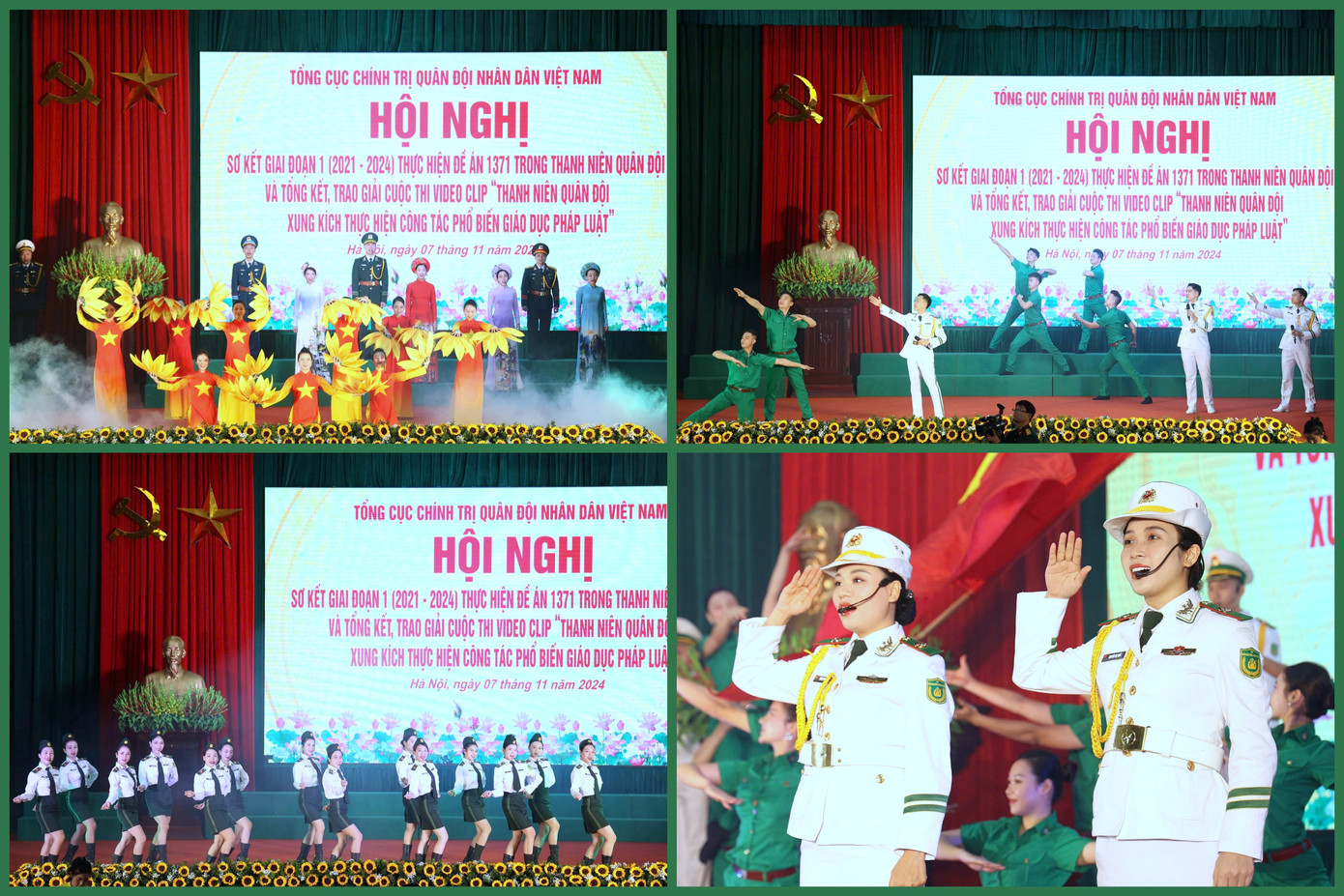 Chương trình văn nghệ đặc sắc do tuổi trẻ Bộ đội Biên phòng biểu diễn chào mừng hội nghị. Chương trình văn nghệ đặc sắc do tuổi trẻ Bộ đội Biên phòng biểu diễn chào mừng hội nghị.