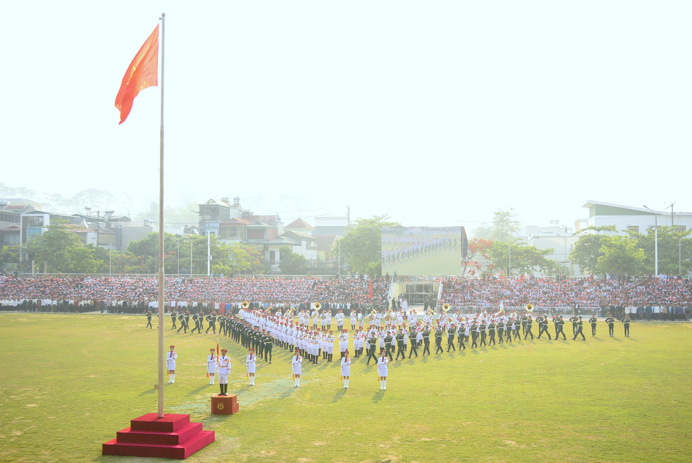 Theo kế hoạch, trước khi làm nhiệm vụ chính thức tại Lễ kỷ niệm diễn ra vào ngày 7/5, các lực lượng diễu binh, diễu hành sẽ có các buổi sơ duyệt, tổng duyệt trong đầu tháng 5.