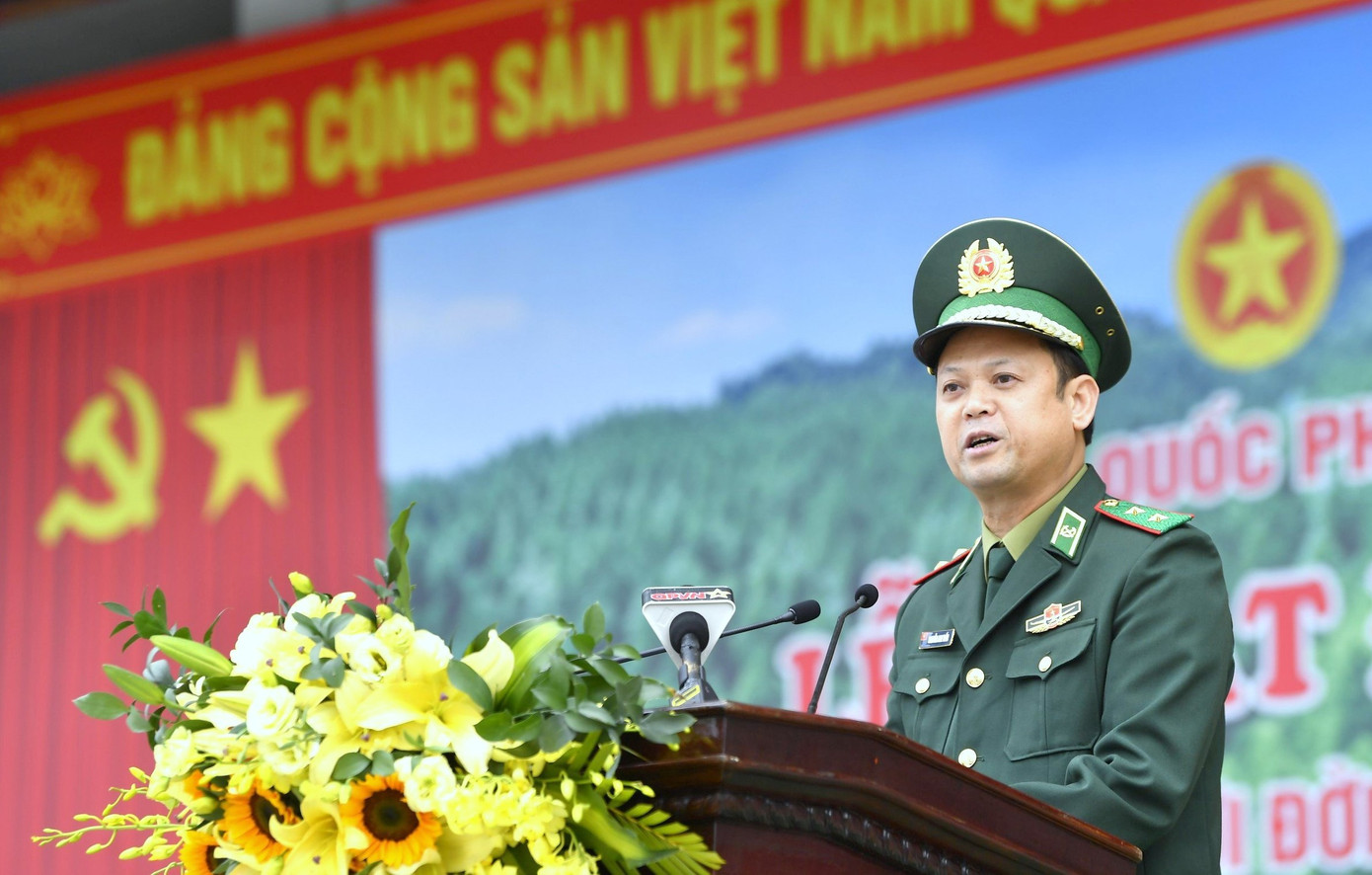 Tại buổi lễ, thay mặt cán bộ, chiến sĩ Bộ đội Biên phòng và các cơ quan, đơn vị toàn quân, Trung tướng Nguyễn Anh Tuấn - Chính ủy Bộ đội Biên phòng, phát biểu hưởng ứng Tết trồng cây năm 2024. Tại buổi lễ, thay mặt cán bộ, chiến sĩ Bộ đội Biên phòng và các cơ quan, đơn vị toàn quân, Trung tướng Nguyễn Anh Tuấn - Chính ủy Bộ đội Biên phòng, phát biểu hưởng ứng Tết trồng cây năm 2024.