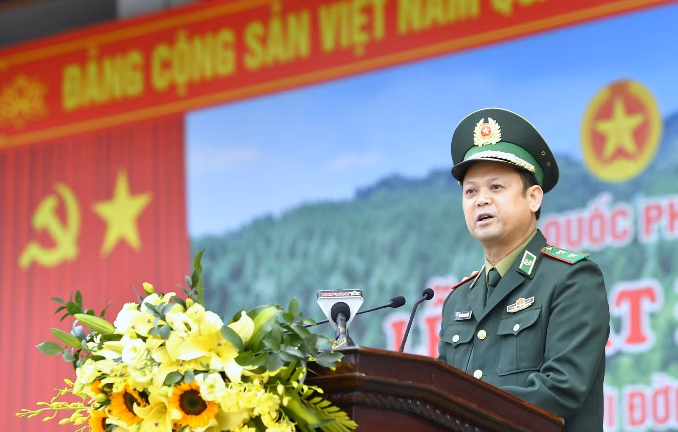 Tại buổi lễ, thay mặt cán bộ, chiến sĩ Bộ đội Biên phòng và các cơ quan, đơn vị toàn quân, Trung tướng Nguyễn Anh Tuấn - Chính ủy Bộ đội Biên phòng, phát biểu hưởng ứng Tết trồng cây năm 2024.