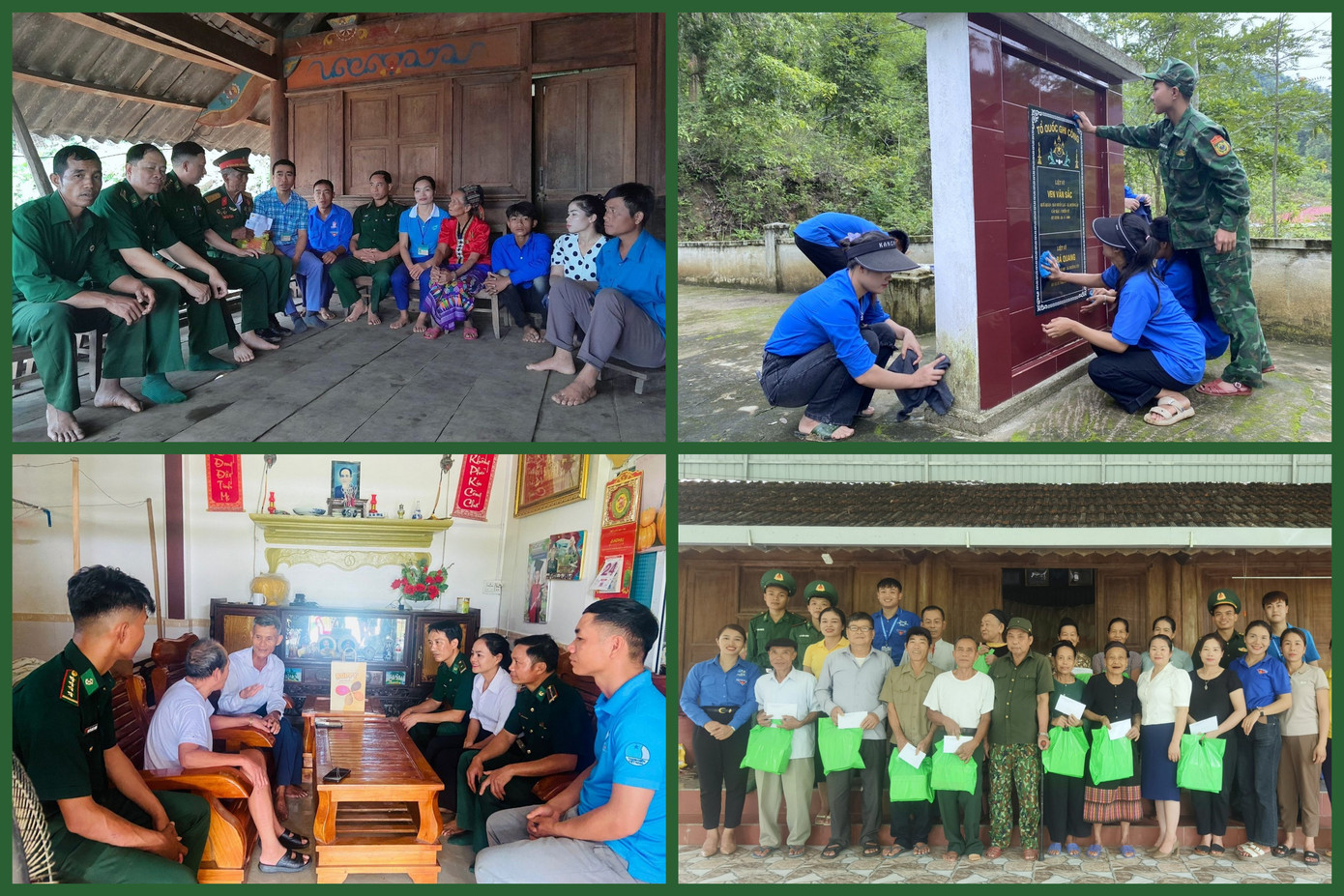 Người trẻ Biên phòng Nghệ An với đạo lý uống nước nhớ nguồn thiết thực và nhân văn.