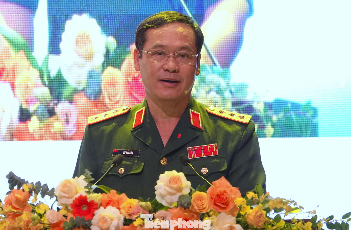 Thứ trưởng Bộ Quốc phòng Vũ Hải Sản phát biểu chỉ đạo đại hội.