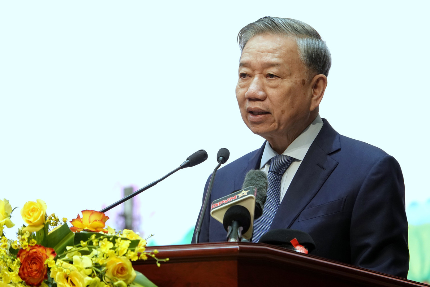 Tổng Bí thư Tô Lâm - Bí thư Quân ủy Trung ương, phát biểu tại chương trình.