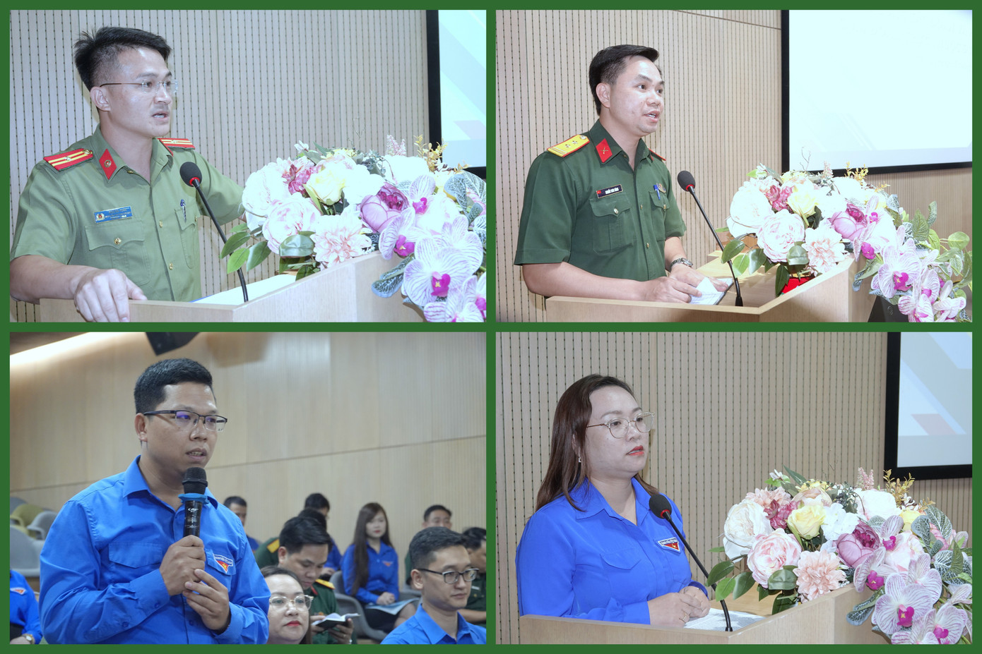 Đại biểu các đơn vị trong cụm Đoàn trực thuộc nêu ý kiến tại hội nghị.