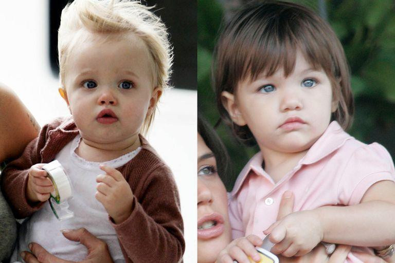 Ngoài là con của hai cặp sao đình đám hàng đầu thế giới, hai cô bé còn có điểm chung là sinh vào năm 2006. Suri chào đời ngày 18/4, còn shiloh thua hơn một tháng, ngày 27/5. Từ bé, hai "cô chiêu" hàng đầu Hollywood sở hữu ngoại hình đáng yêu, thừa hưởng nét đẹp từ các phụ huynh đều là nam thần, mỹ nữ nức tiếng.