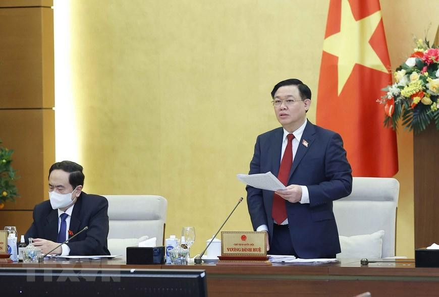 Chủ tịch Quốc hội Vương Đình Huệ. (Ảnh: Doãn Tấn/TTXVN)