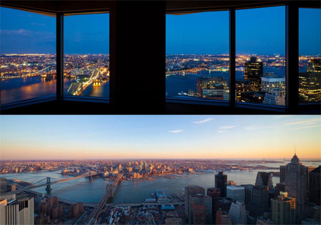 Từ những căn phòng ở trên cao, người sử dụng có thể quan sát bao quát thành phố