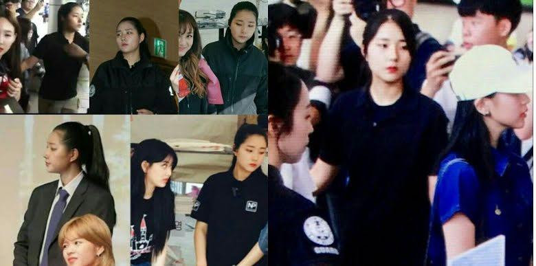 Trong những bức ảnh chụp trộm của người hâm mộ, họ không hề bị lu mờ dù đứng bên cạnh các nữ thần tượng xinh đẹp.