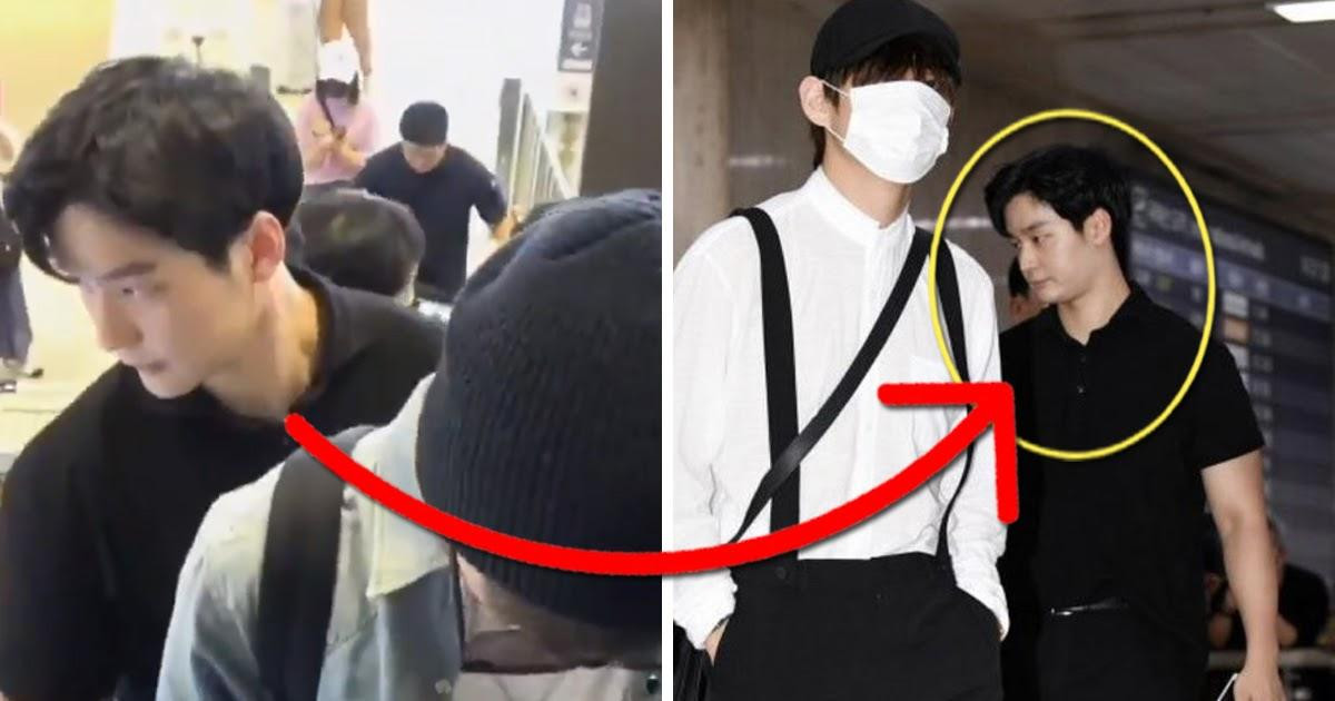 Chàng trai có ngoại hình không kém các nam thần tượng là vệ sĩ của hai nhóm nhạc BTS và TXT của công ty Big Hit.