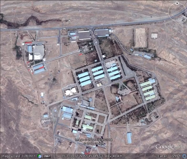 Hình ảnh căn cứ quân sự Parchin của Iran nhìn từ vệ tinh. 