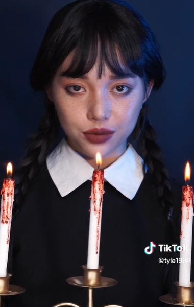 Linh Ngọc Đàm hóa thân thành Wednesday.