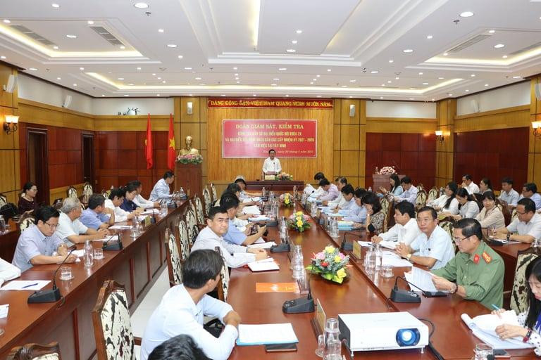 Quang cảnh buổi làm việc chiều nay 20/4 tại Tây Ninh. Ảnh: PV Quang cảnh buổi làm việc chiều nay 20/4 tại Tây Ninh. Ảnh: PV