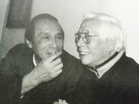 Nhạc sĩ Chu Minh (trái) và nhạc sĩ Huy Du. Nhạc sĩ Chu Minh (trái) và nhạc sĩ Huy Du.