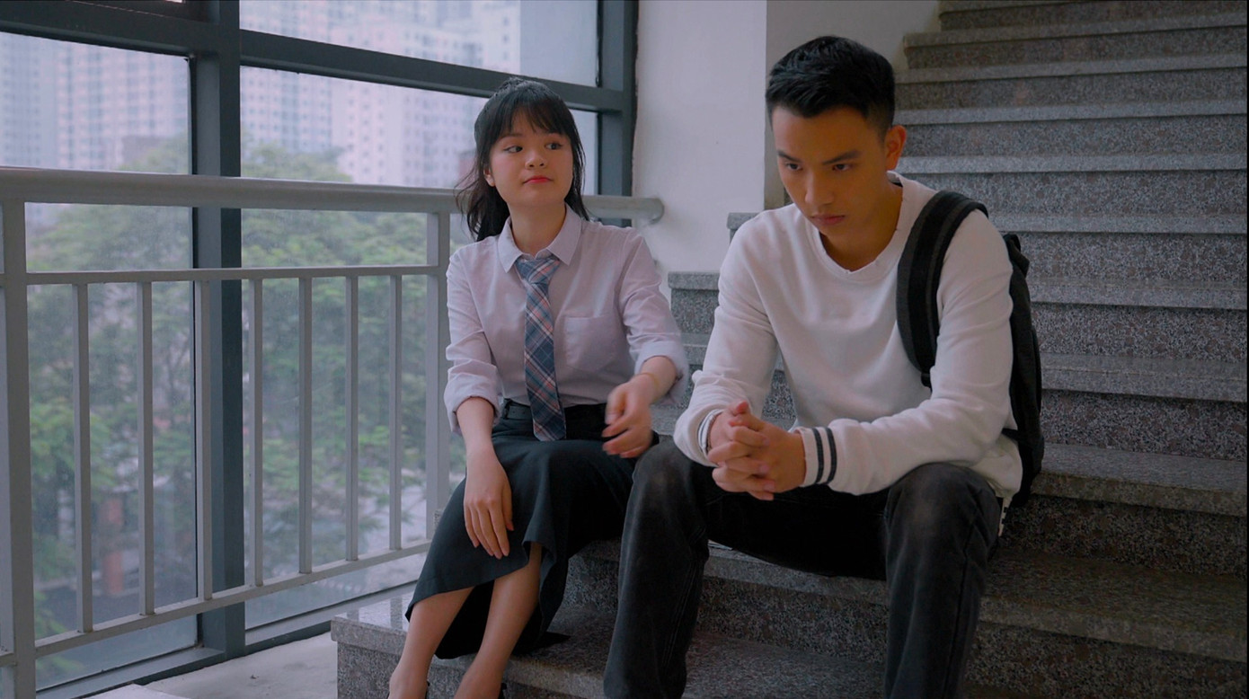 Tương tác dễ thương của bộ đôi Việt Hoàng - Hà Đan khiến khán giả thích thú. Ảnh: NSX Tương tác dễ thương của bộ đôi Việt Hoàng - Hà Đan khiến khán giả thích thú. Ảnh: NSX