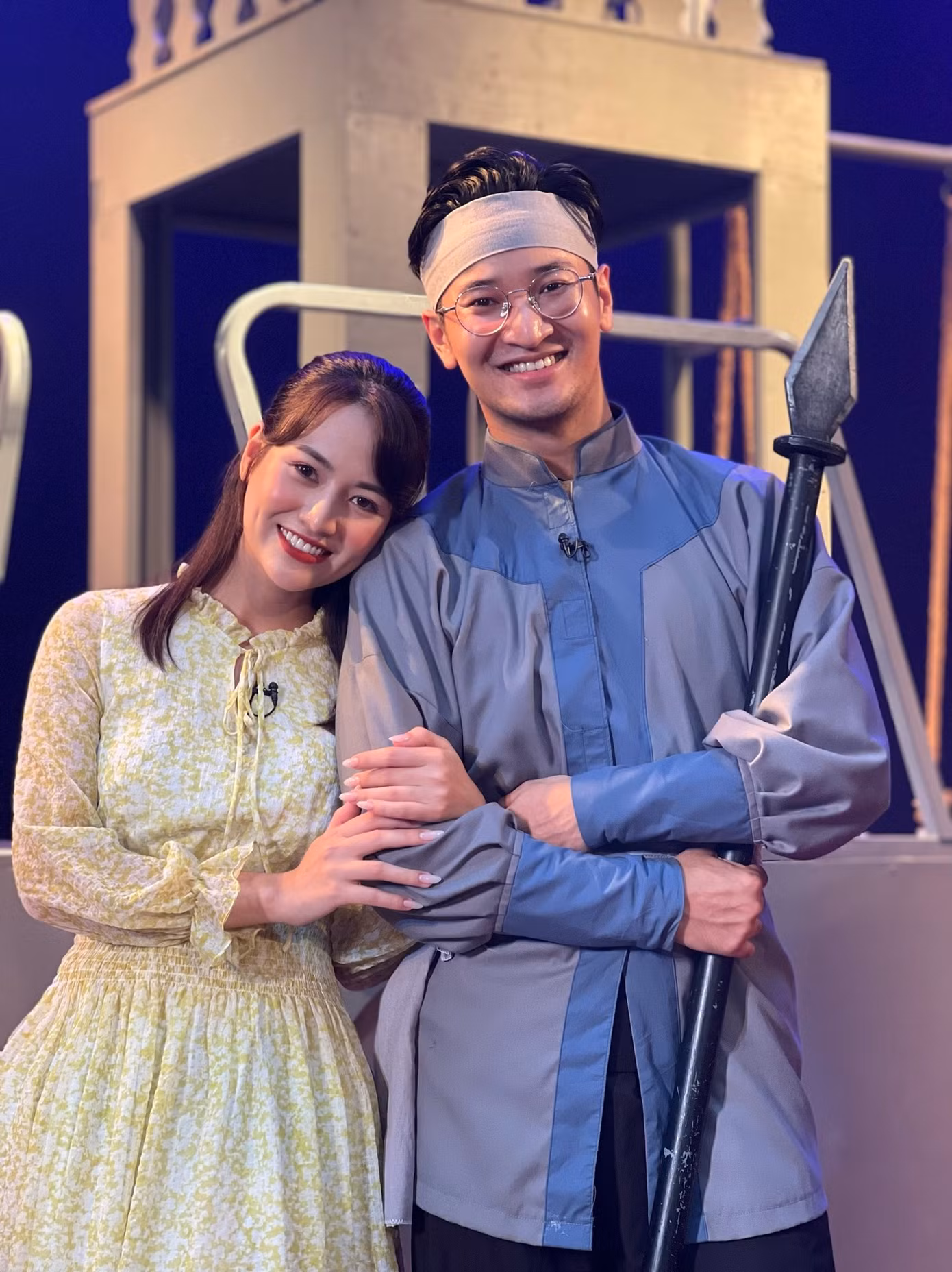 Việt Hoa - Trọng Trí bên nhau từ thời là sinh viên Đại học Sân khấu - Điện ảnh Hà Nội. Ảnh: FBNV.