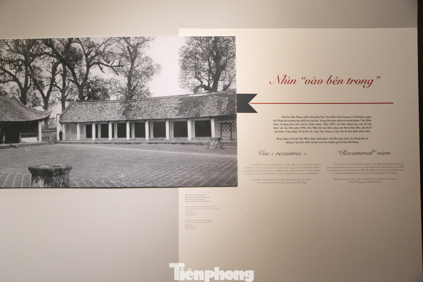 Văn Miếu khi ấy được người Pháp gọi là Chùa Quạ vì mức độ hoang phế, cây cối um tùm, quạ thường xuyên đến làm tổ. Tuy nhiên đối với với Viện Viễn đông Bác cổ Pháp, đây lại là một di tích quan trọng.