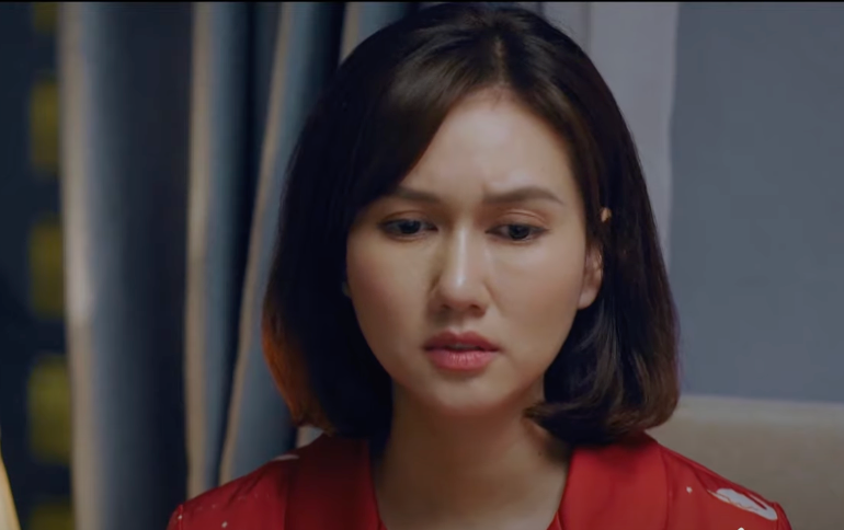 Quyên (Hương Giang) muốn giúp đỡ em rể (Duy Khánh). Ảnh: CMH.