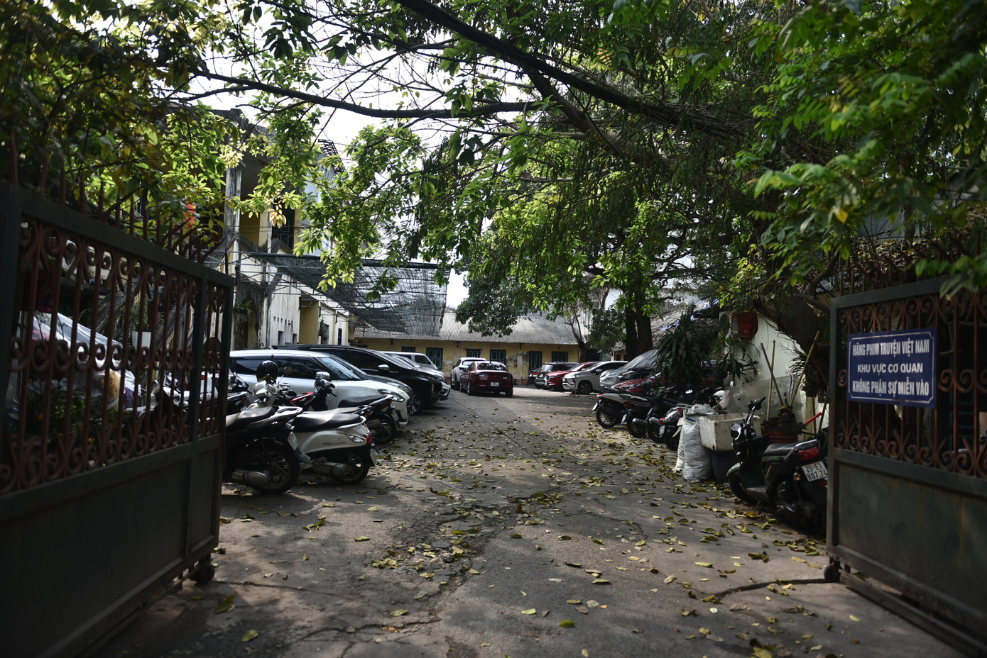 Hãng phim biến thành nơi trông giữ ôtô, tập kết phế liệu.