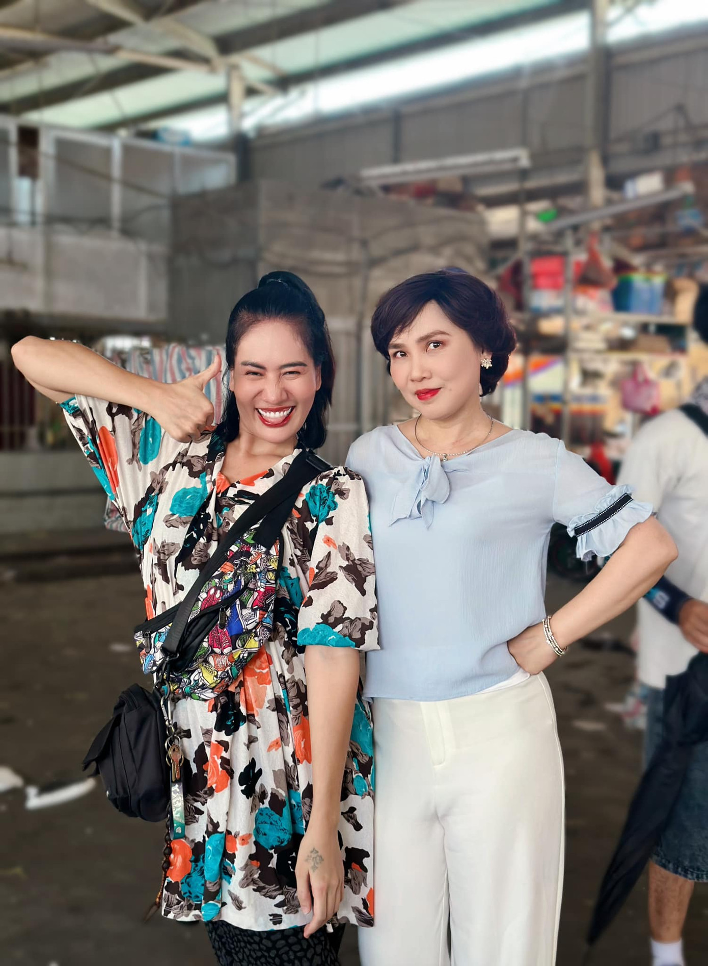 Diễn viên Minh Cúc chia sẻ hình ảnh trong ngày đóng máy. Ảnh: FBNV.