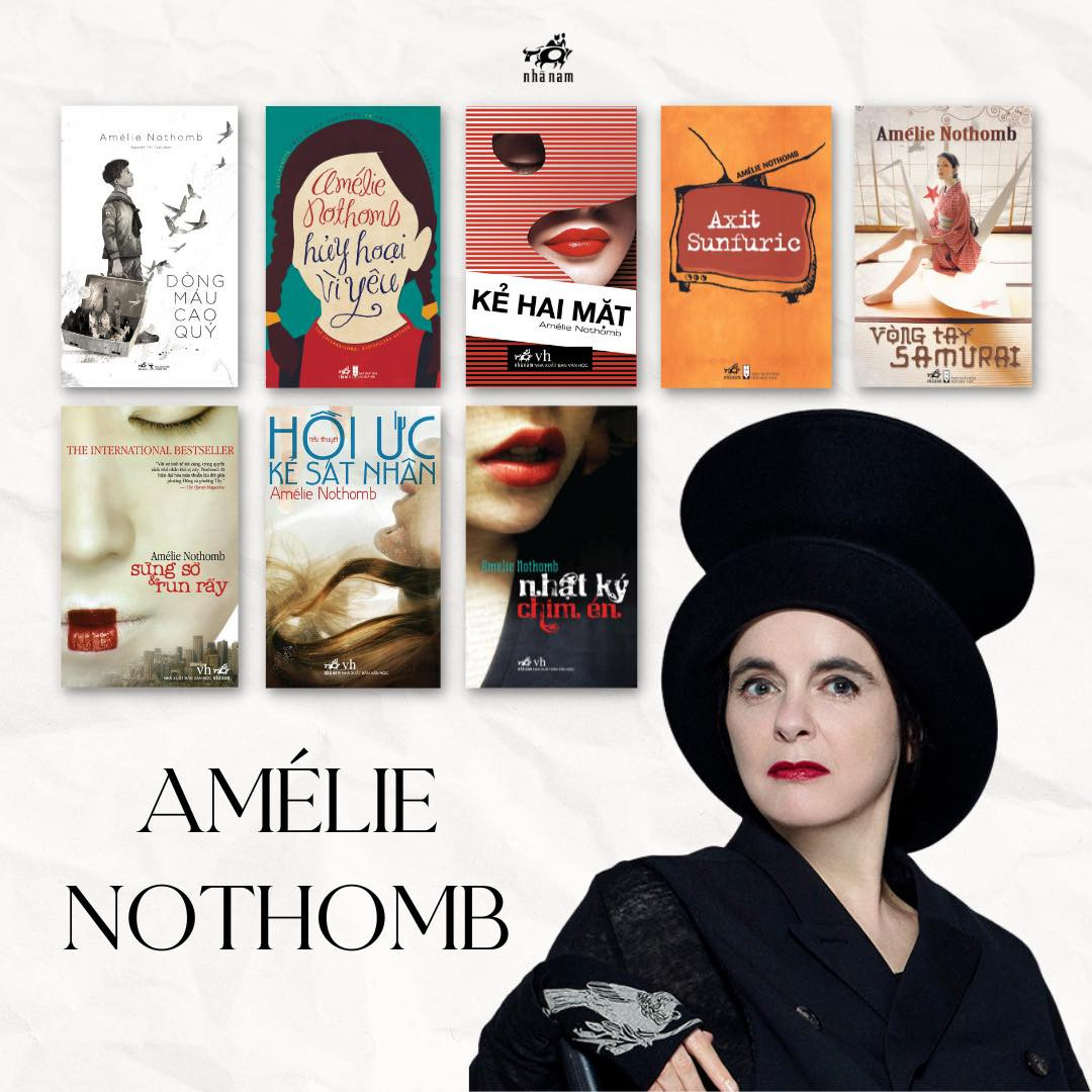 Nhiều tác phẩm của Amélie Nothomb được xuất bản tại Việt Nam. Nhiều tác phẩm của Amélie Nothomb được xuất bản tại Việt Nam.