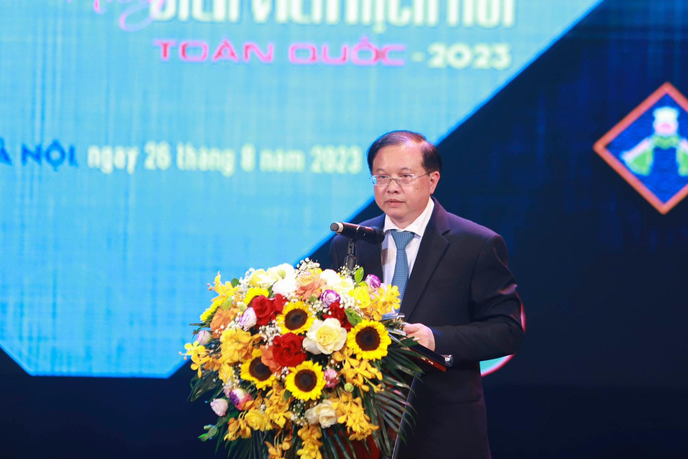 PGS.TS Tạ Quang Đông, Thứ trưởng Bộ VHTTDL phát biểu tại Lễ bế mạc và trao giải.