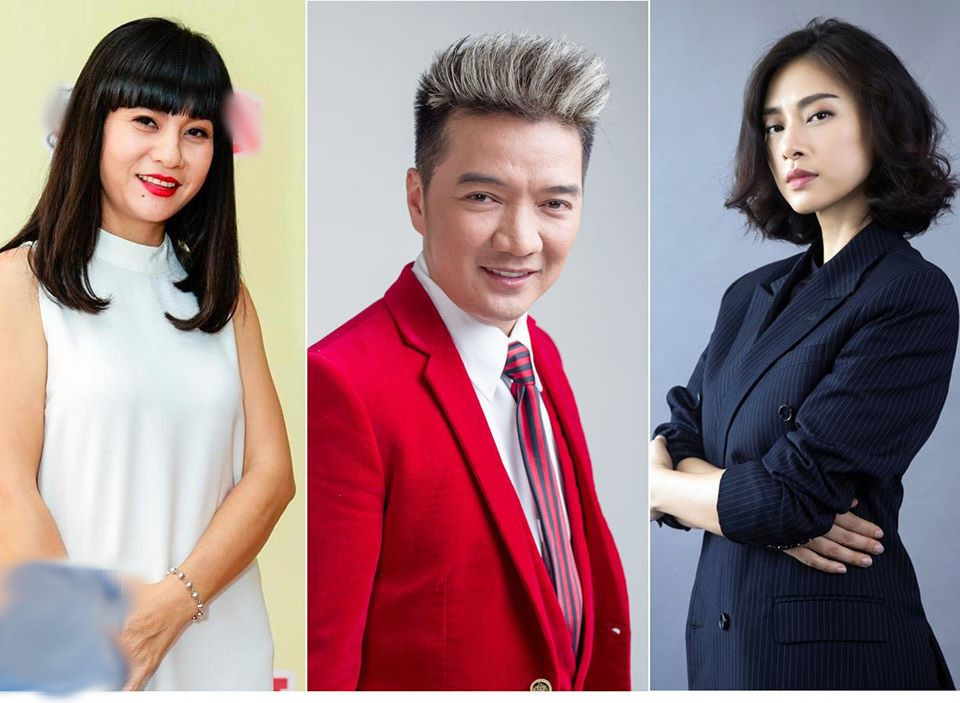 Cát Phượng, Đàm Vĩnh Hưng, Ngô Thanh Vân (từ trái qua) từng bị phạt hành chính do đưa thông tin sai sự thật lên mạng xã hội.