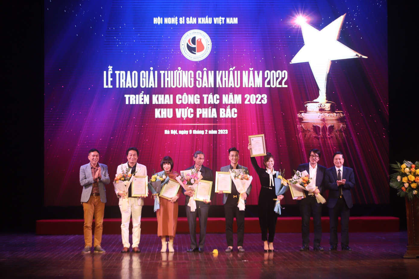 6 vở diễn đoạt giải B tại Lễ trao giải thưởng Sân khấu năm 2022. Ảnh: LẠI TẤN.