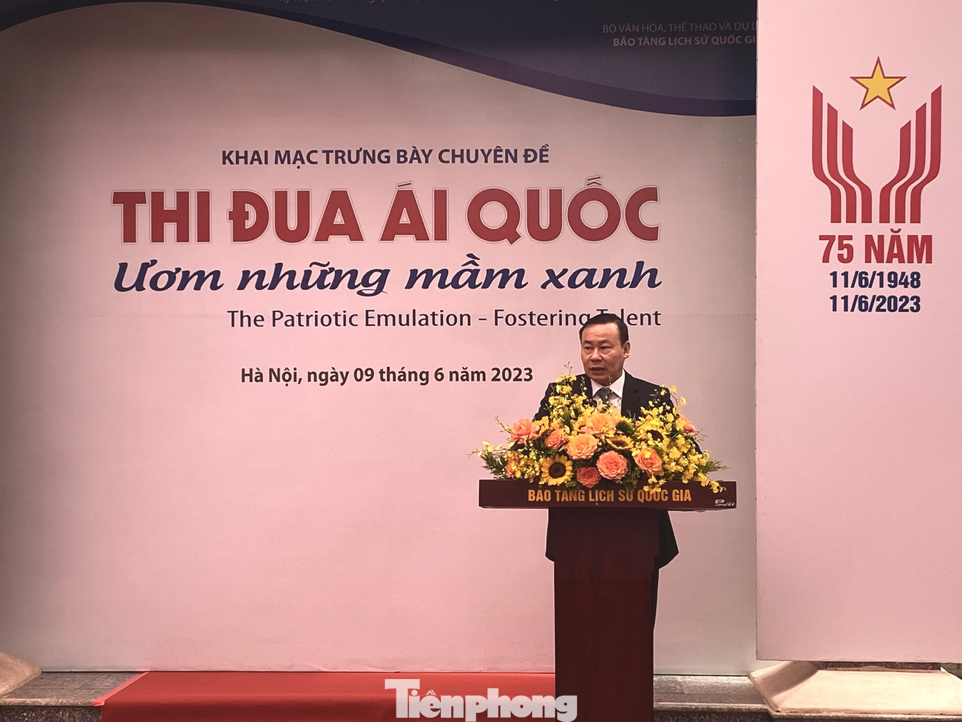 TS. Nguyễn Văn Đoàn - Giám đốc Bảo tàng Lịch sử quốc gia - khẳng định trưng bày góp phần giúp công chúng, đặc biệt là thế hệ trẻ nhận thức sâu sắc hơn về vị trí, vai trò của phong trào thi đua yêu nước trong các giai đoạn cách mạng.