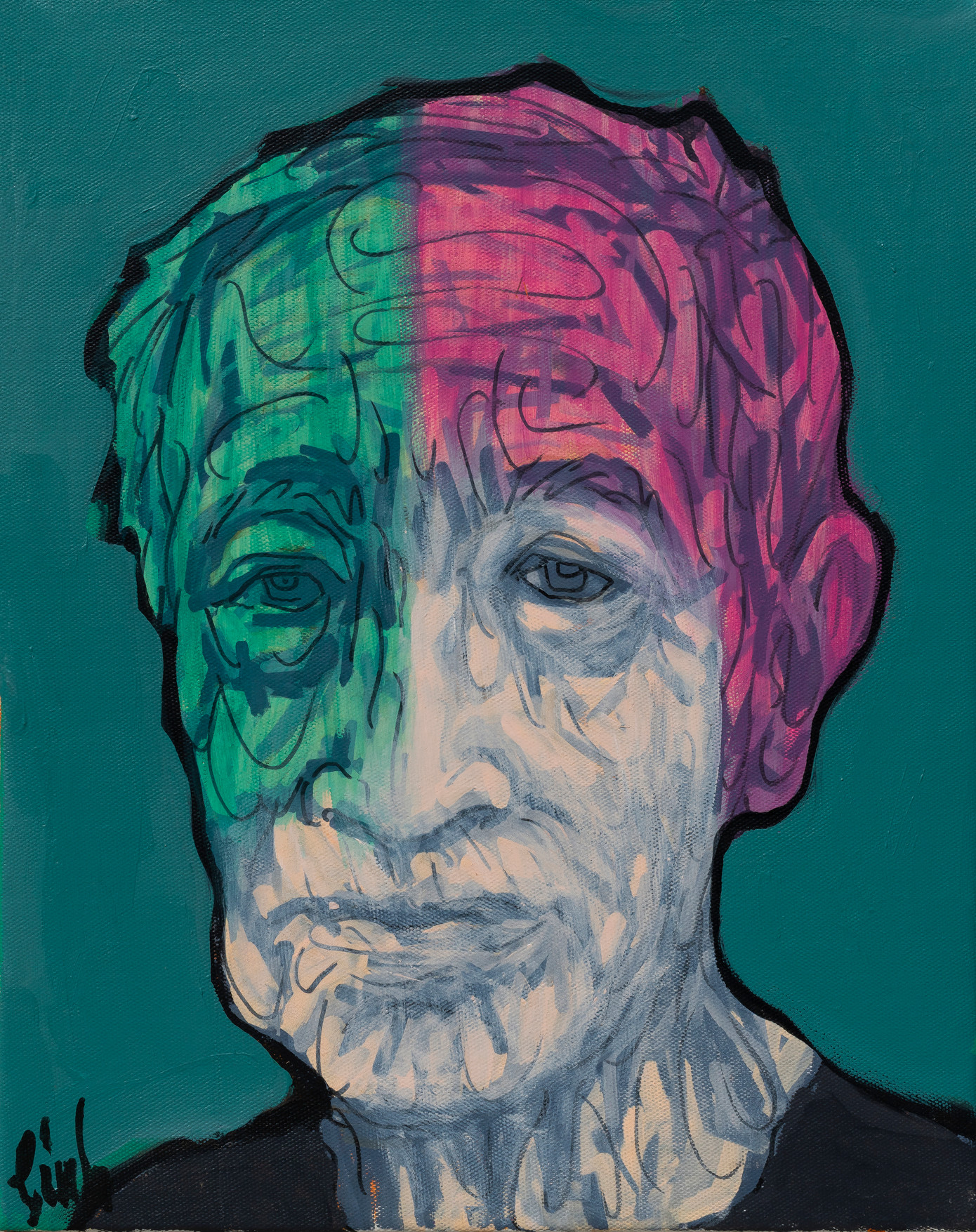 Triển lãm Nguyễn Linh 5 trưng bày khoảng 60 bức tranh, trong đó có 40 bức chân dung, hầu hết khổ lớn.