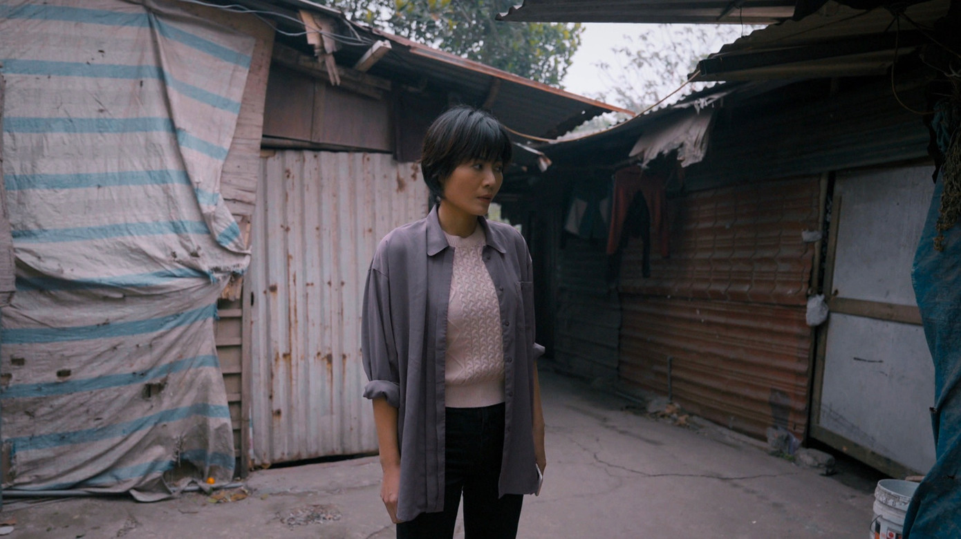 Tạo hình của Thanh Hương được cho là không phù hợp, chưa toát lên được hình ảnh người phụ nữ truân chuyên, tần tảo nơi xóm chợ. Ảnh: VFC.