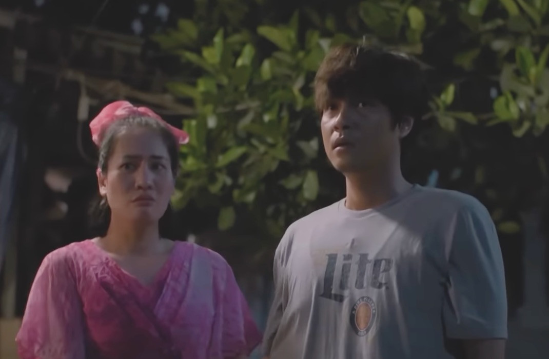 Với vai Điền, Bình, hai diễn viên Tô Dũng và Minh Cúc mang đến sắc màu hoàn toàn mới. Ảnh: CMH. Với vai Điền, Bình, hai diễn viên Tô Dũng và Minh Cúc mang đến sắc màu hoàn toàn mới. Ảnh: CMH.