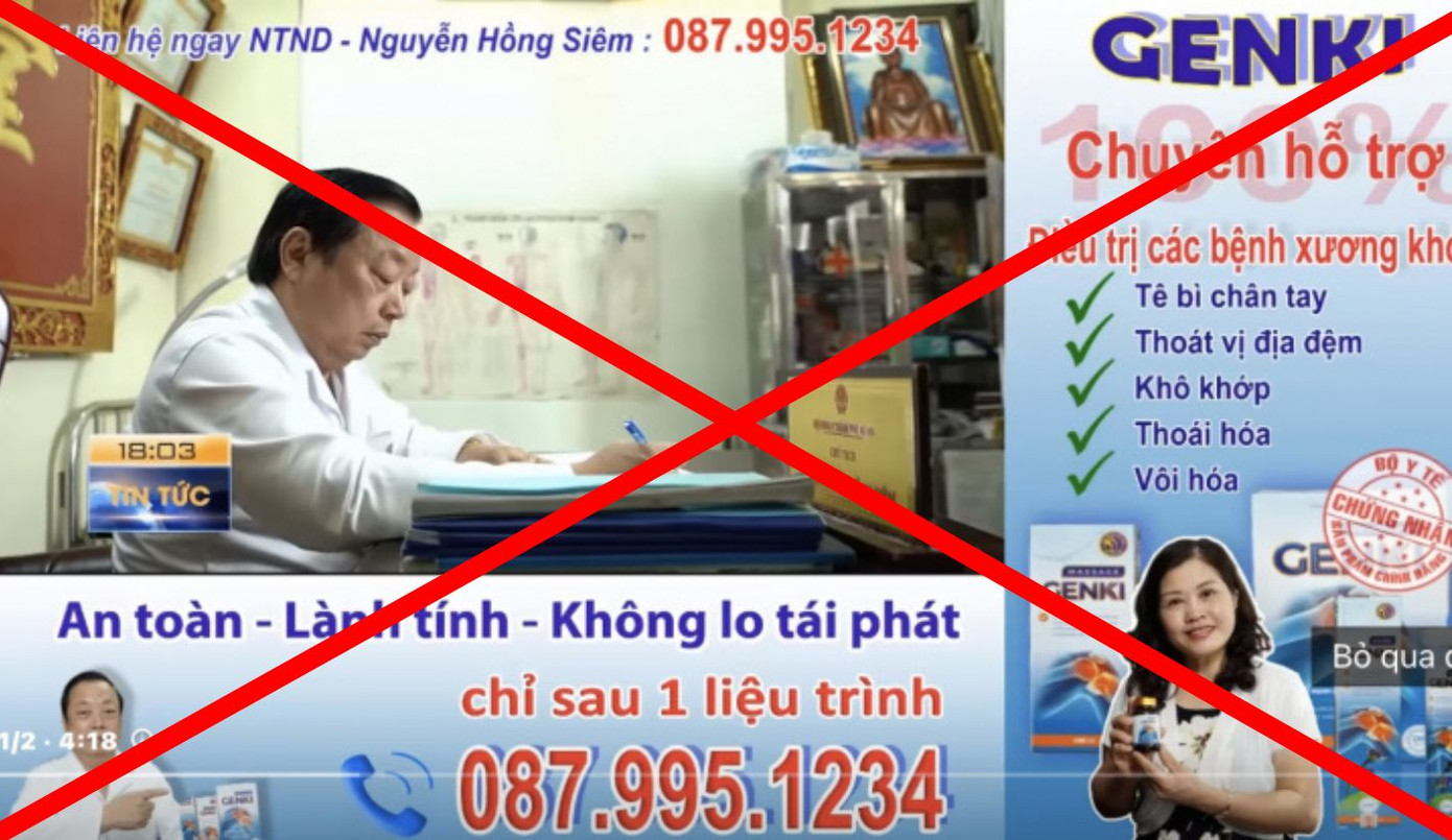 Nhiều quảng cáo thực phẩm chức năng sai sự thật, sử dụng hình ảnh của nhân viên y tế.