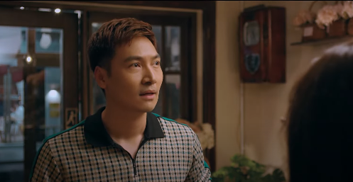 Quy (Mạnh Trường) hối hận vì đã làm tất cả mọi việc để khiến Ly (Thùy Anh) thay đổi. Ảnh: CMH.