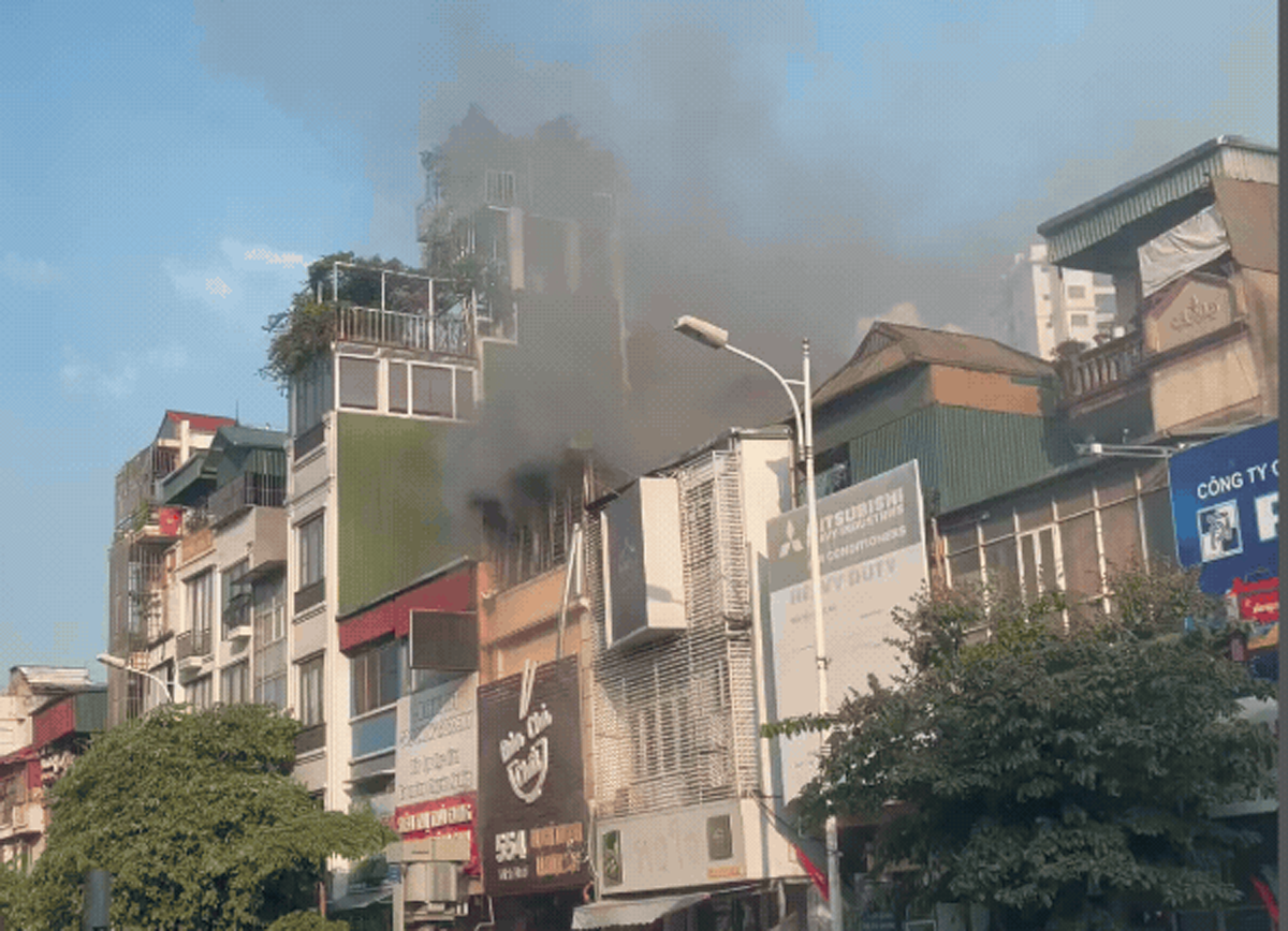 Khu vực xảy ra đám cháy. Ảnh: T. Long Khu vực xảy ra đám cháy. Ảnh: T. Long