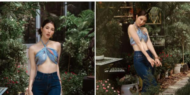 Diễm My diện trang phục sexy, khoe thân hình thon gọn.