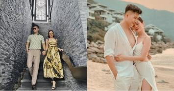 Lệ Quyên và Lâm Bảo Châu khoe khoảnh khắc &quot;tình bể bình&quot; trên mạng xã hội.